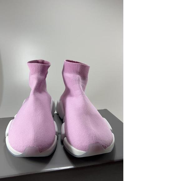 women's Recycled pink Knit Speed 2.0 Stretch Sock Sneakers E604 - Picture 11 of 12